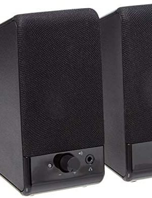 Amazon Basics Computer Speakers for Desktop or Laptop PC | USB-Powered, Black